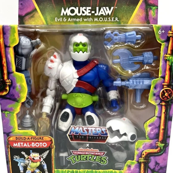 Masters of the Universe x TMNT Turtles of Grayskull Mouse Jaw Evil & Armed! - Picture 2 of 4